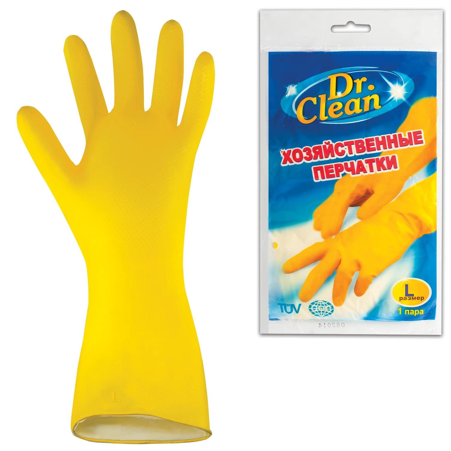Перчатки Dr.Clean поливиниловые (L)