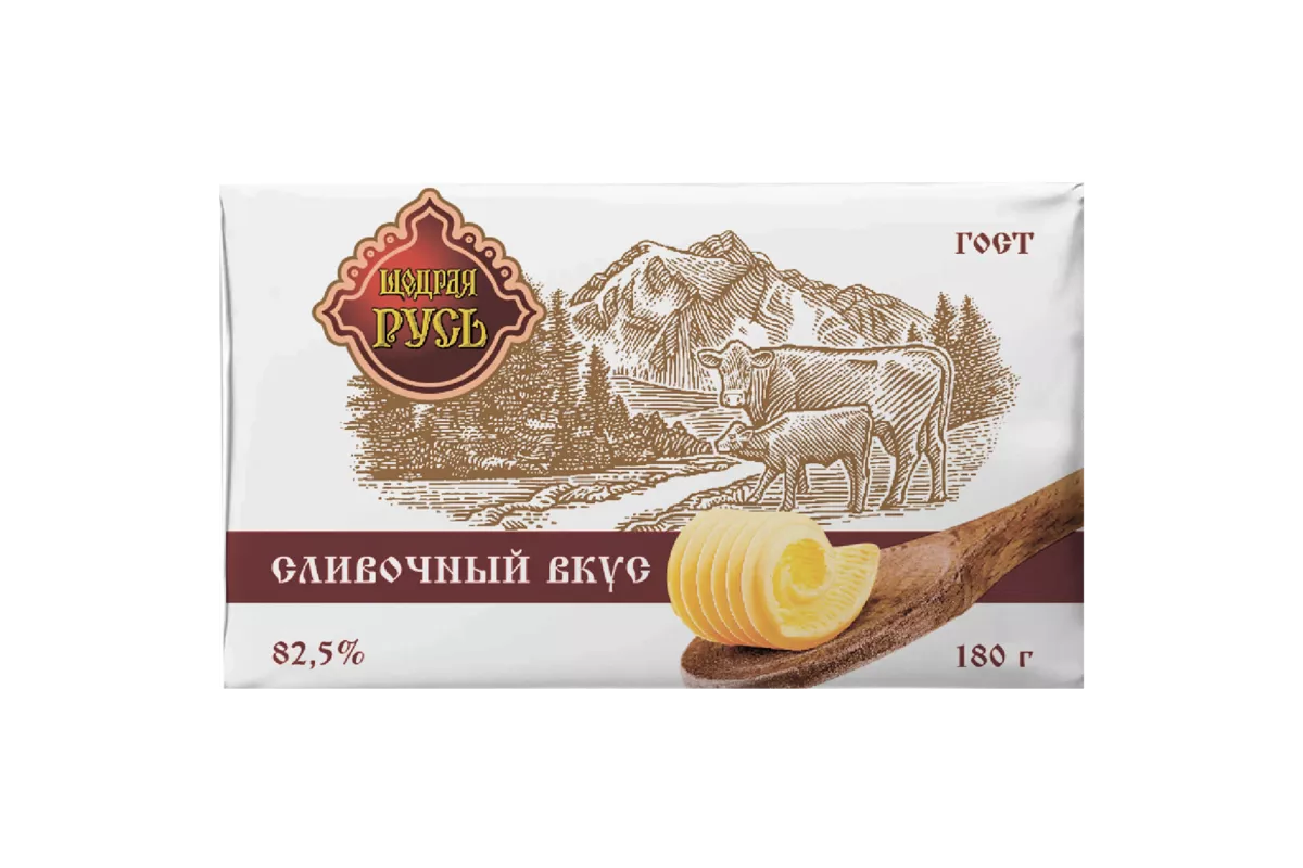 Спред Щедрая Русь растительно-жировой 82,5% 180г
