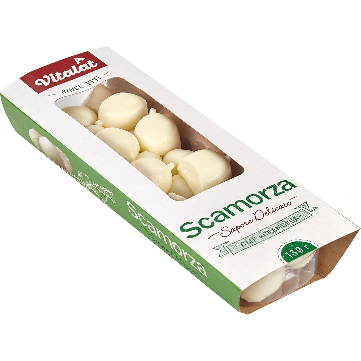 Сыр Vitalat Scamorza 40% 130г