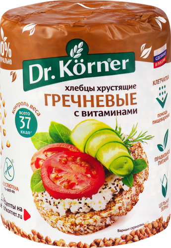 Хлебцы гречневые DR KORNER с витаминами 100г