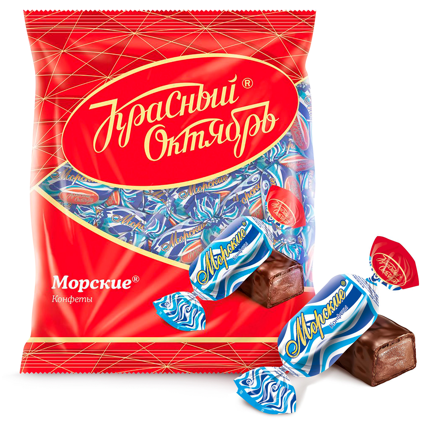 Конфеты Морские Красный Октябрь 250г