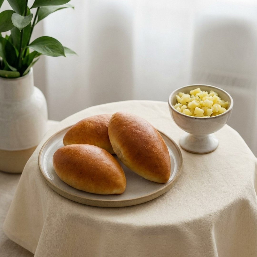 Пирожок печеный с картофелем