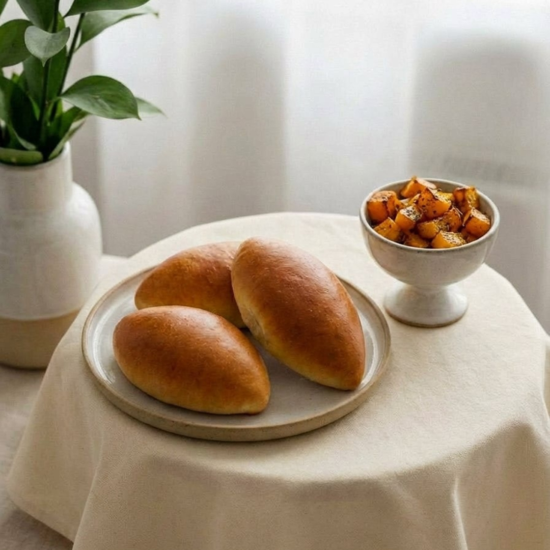 Пирожок печеный с тыквой