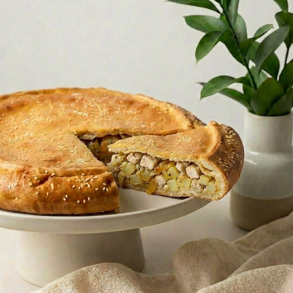 Курник песочное тесто