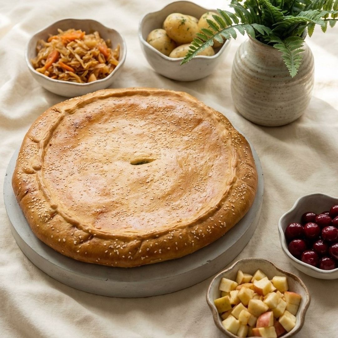 Пирог с картофелем