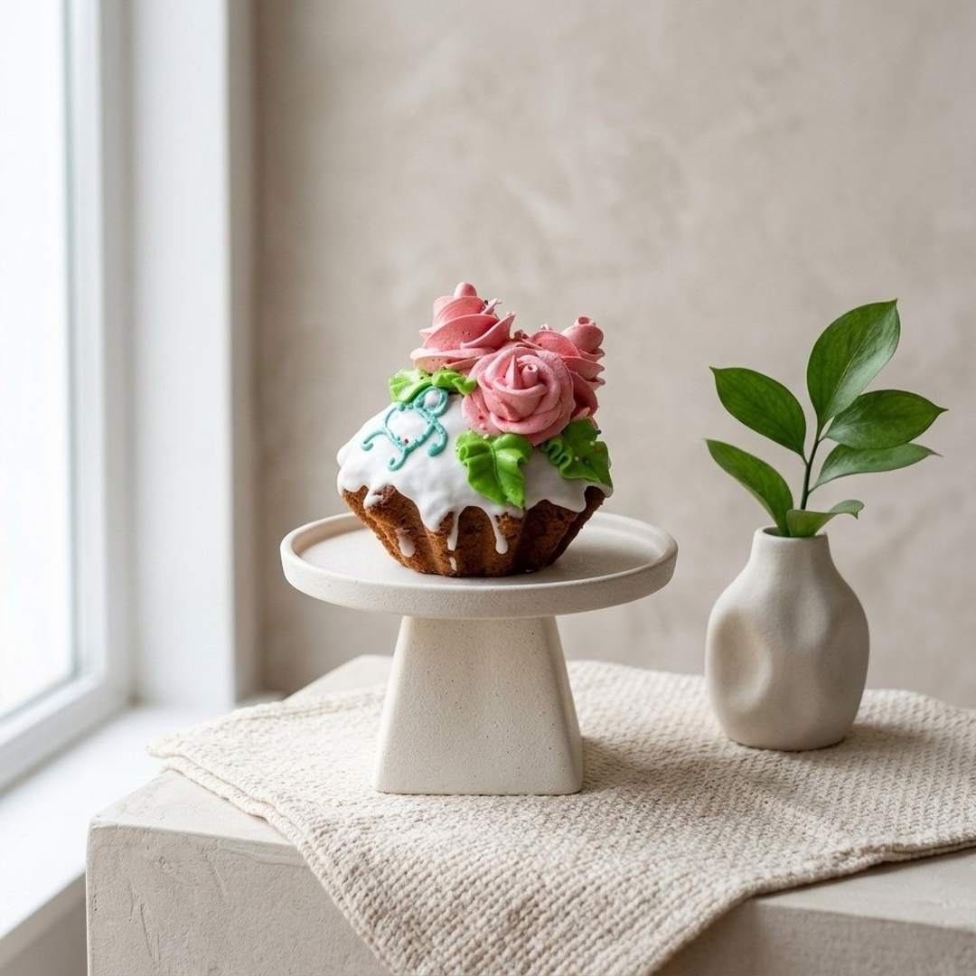 Кулич творожный "Розочки" 200гр. (по предзаказу на 11-12 апреля)