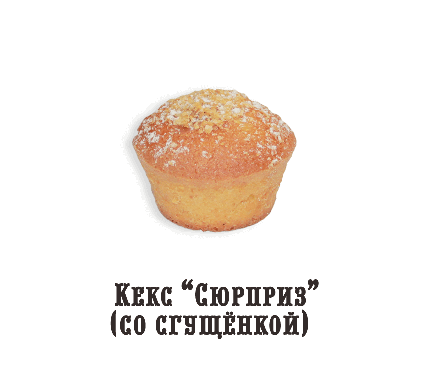 Кекс "Сюрприз" (со сгущёнкой)