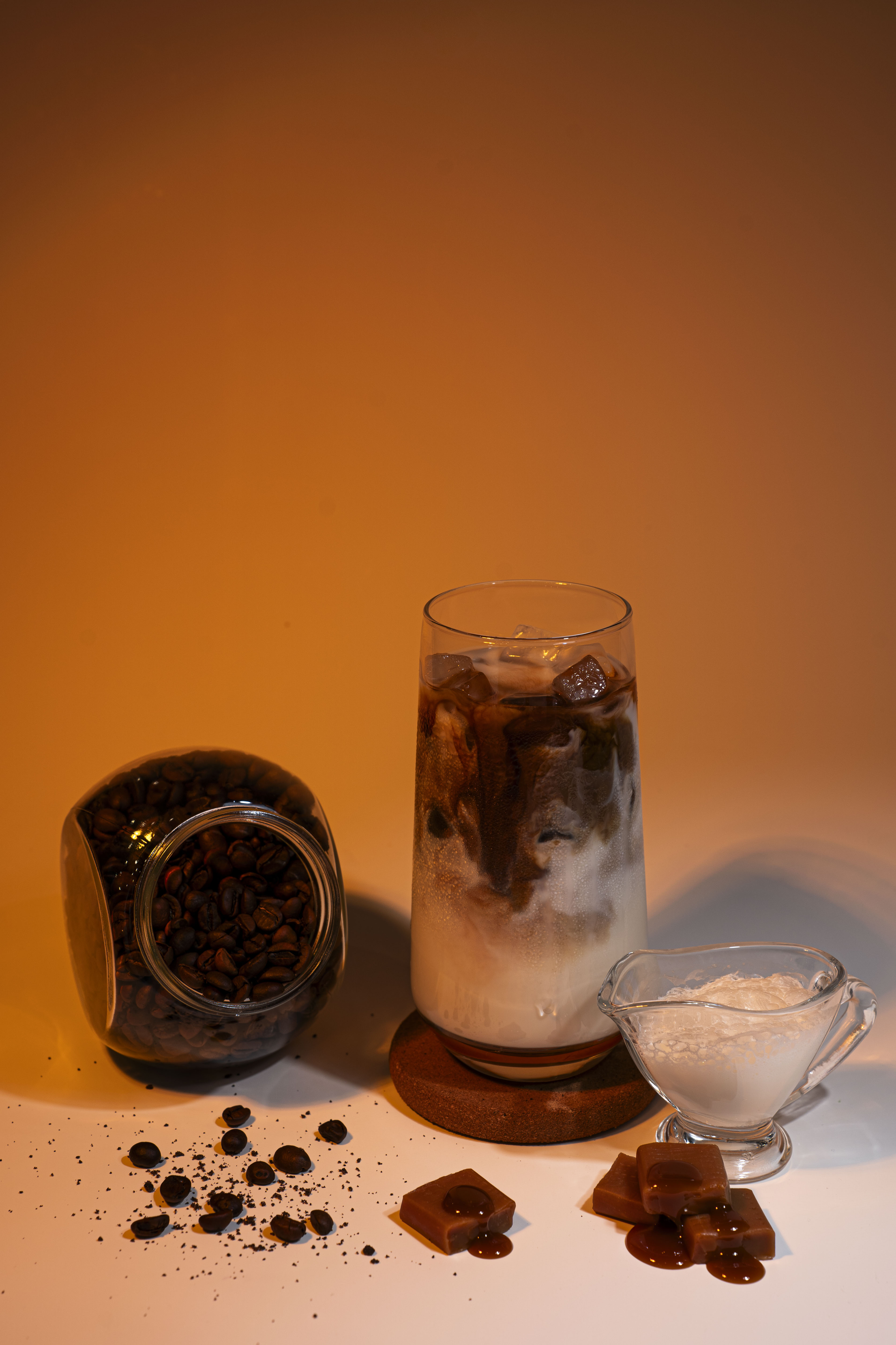 Холодное кофе с солёной карамелью