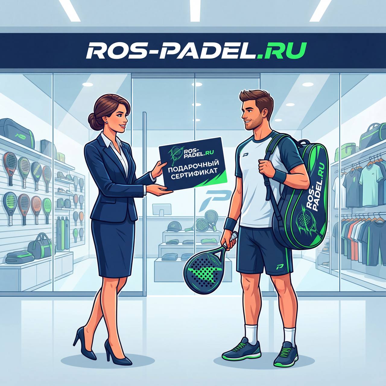 Подарочные сертификаты на падел товары