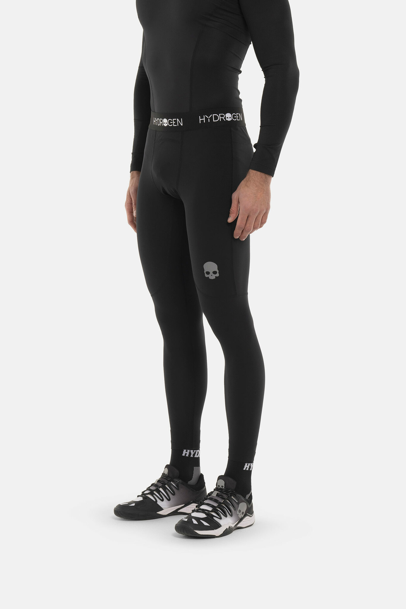 ЛЕГГИНСЫ Hydrogen ESSENTIAL (EX0001), черный