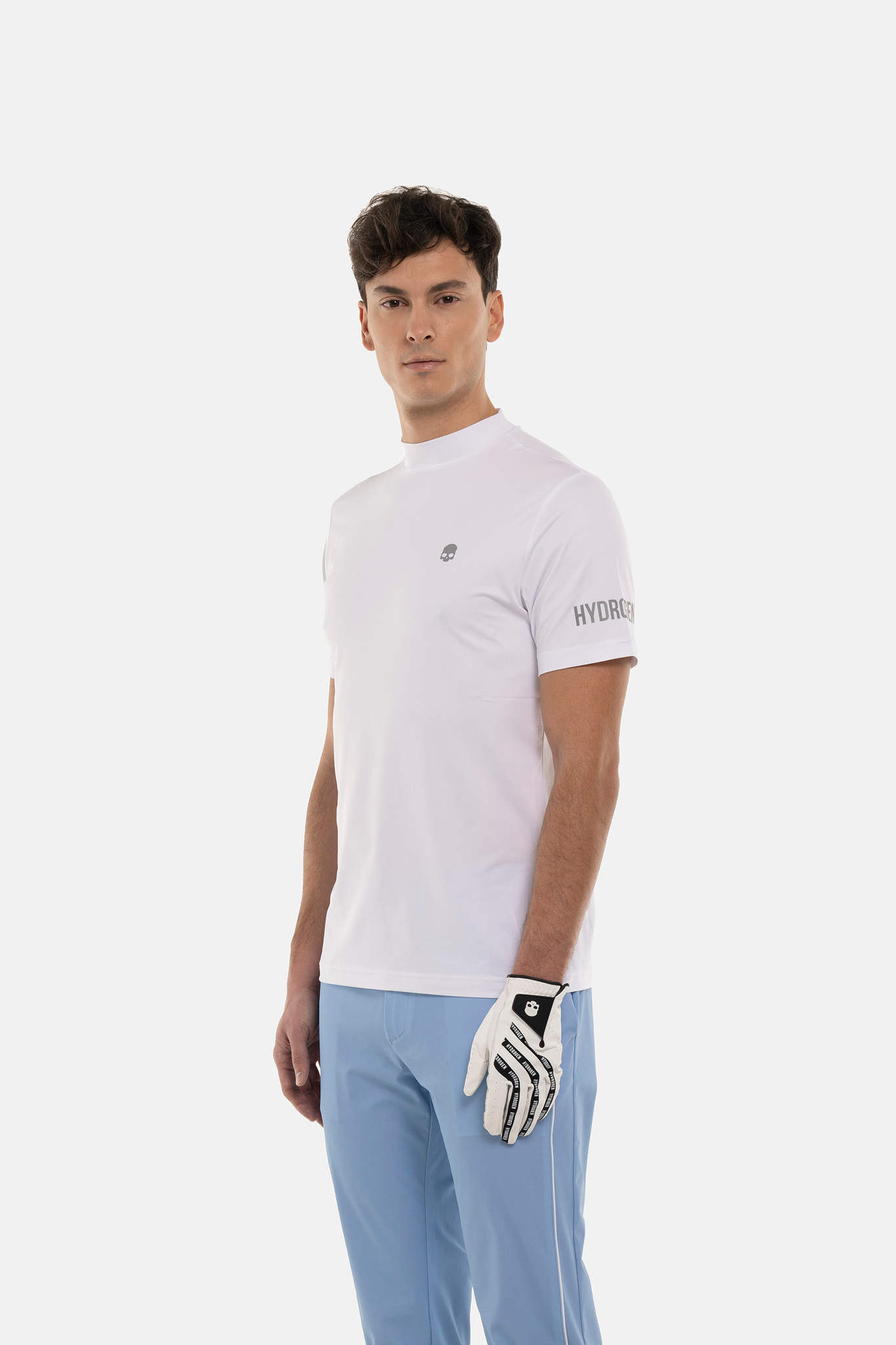 Мужское поло  HYDROGEN GOLF ROLL NECK (G00404), черный