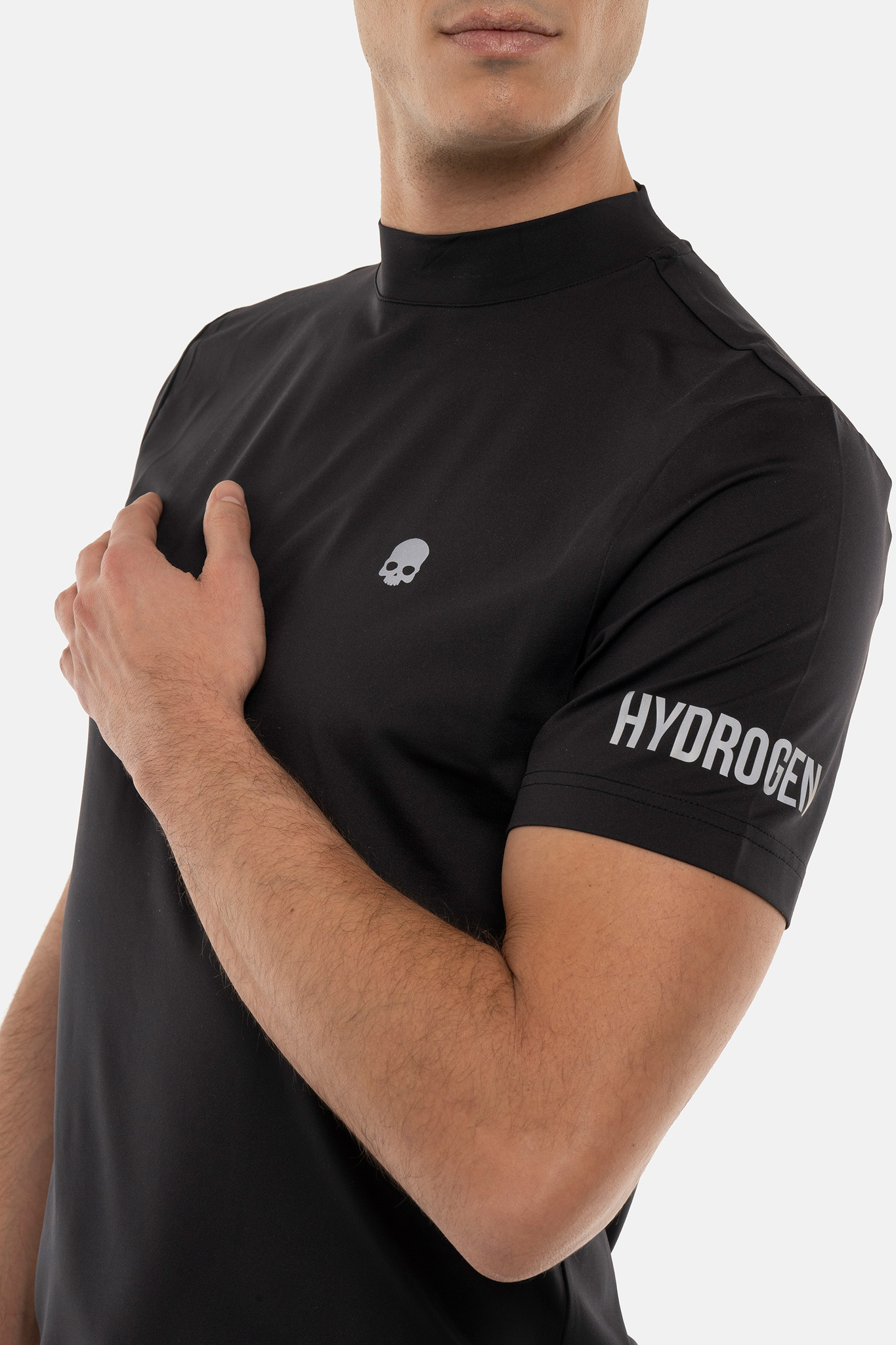Мужское поло  HYDROGEN GOLF ROLL NECK (G00404), черный