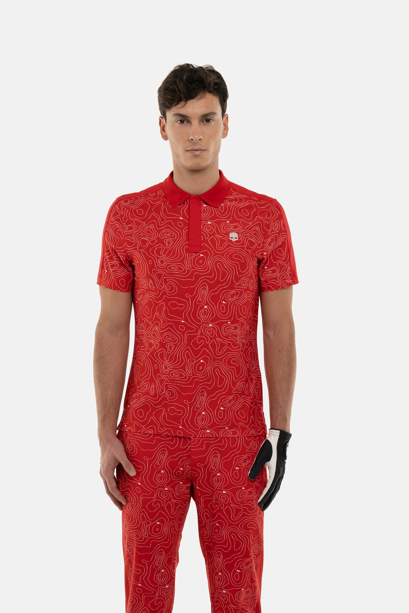 Мужское поло HYDROGEN GOLF FIELDS TECH POLO (GL0007), голубой