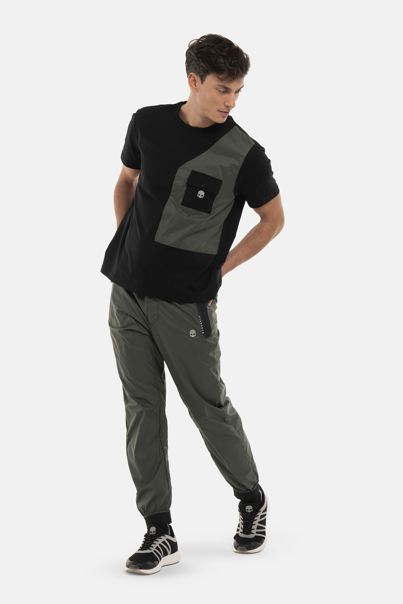 Мужская футболка HYDROGEN NYLON (MT0003), черный