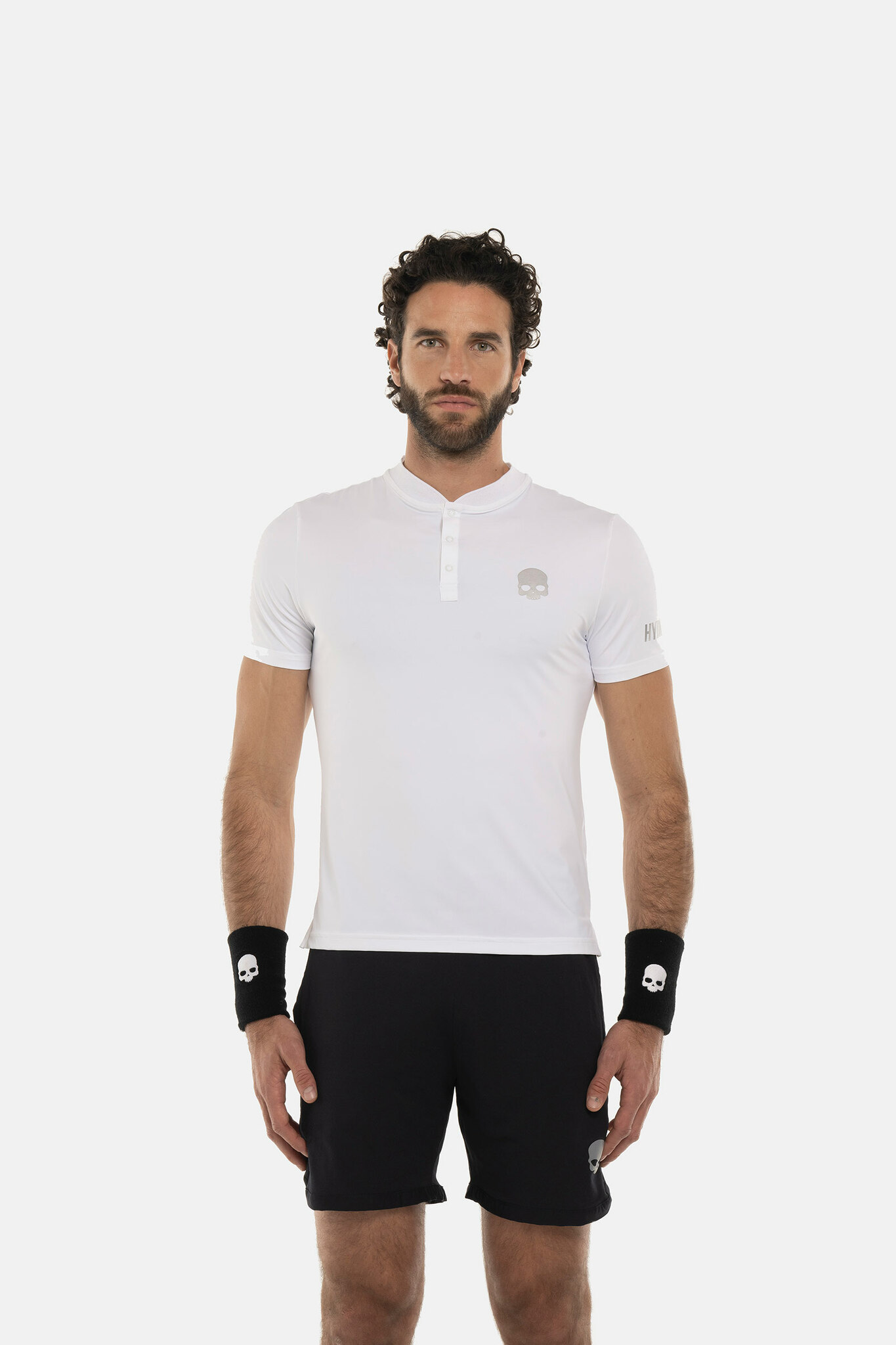 Мужское поло Hydrogen TECH SERAFINO (TA0002), черный