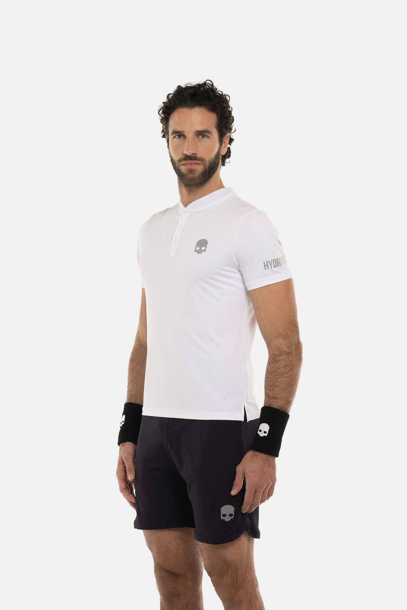 Мужское поло Hydrogen TECH SERAFINO (TA0002), черный