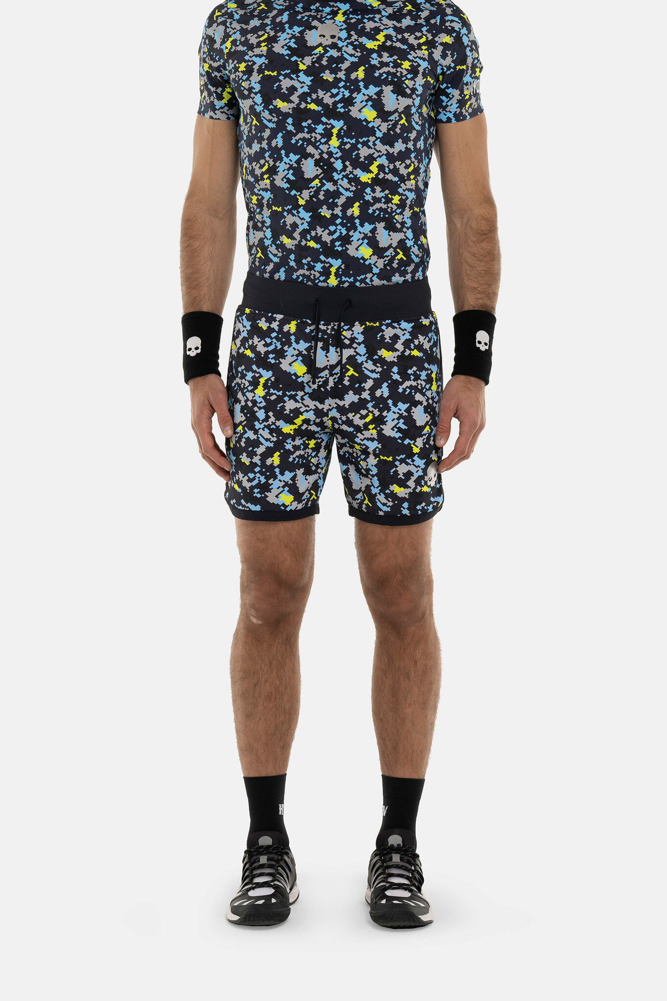 Теннисные шорты HYDROGEN CAMO PIXEL TECH (TS0007), синий