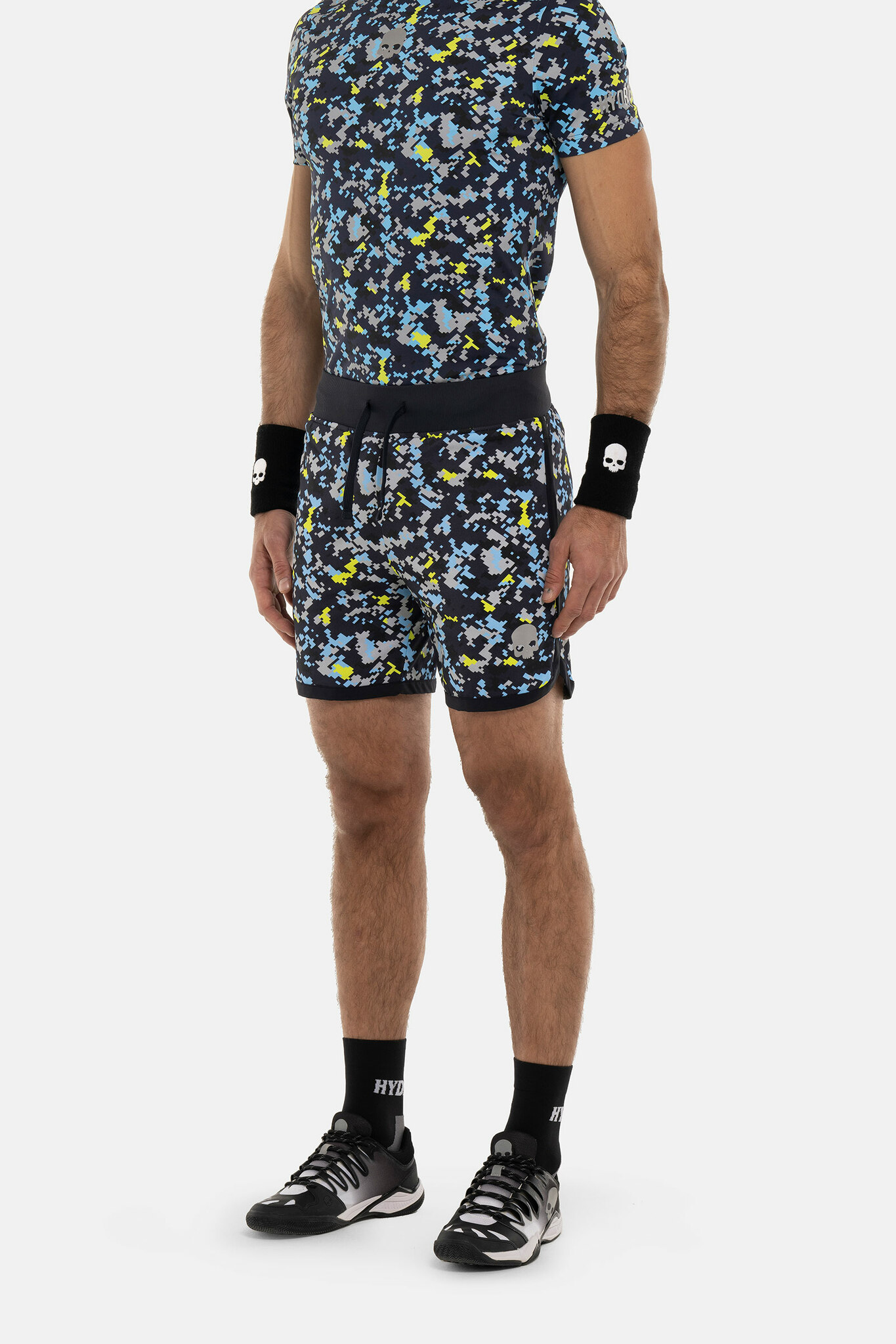 Теннисные шорты HYDROGEN CAMO PIXEL TECH (TS0007), синий