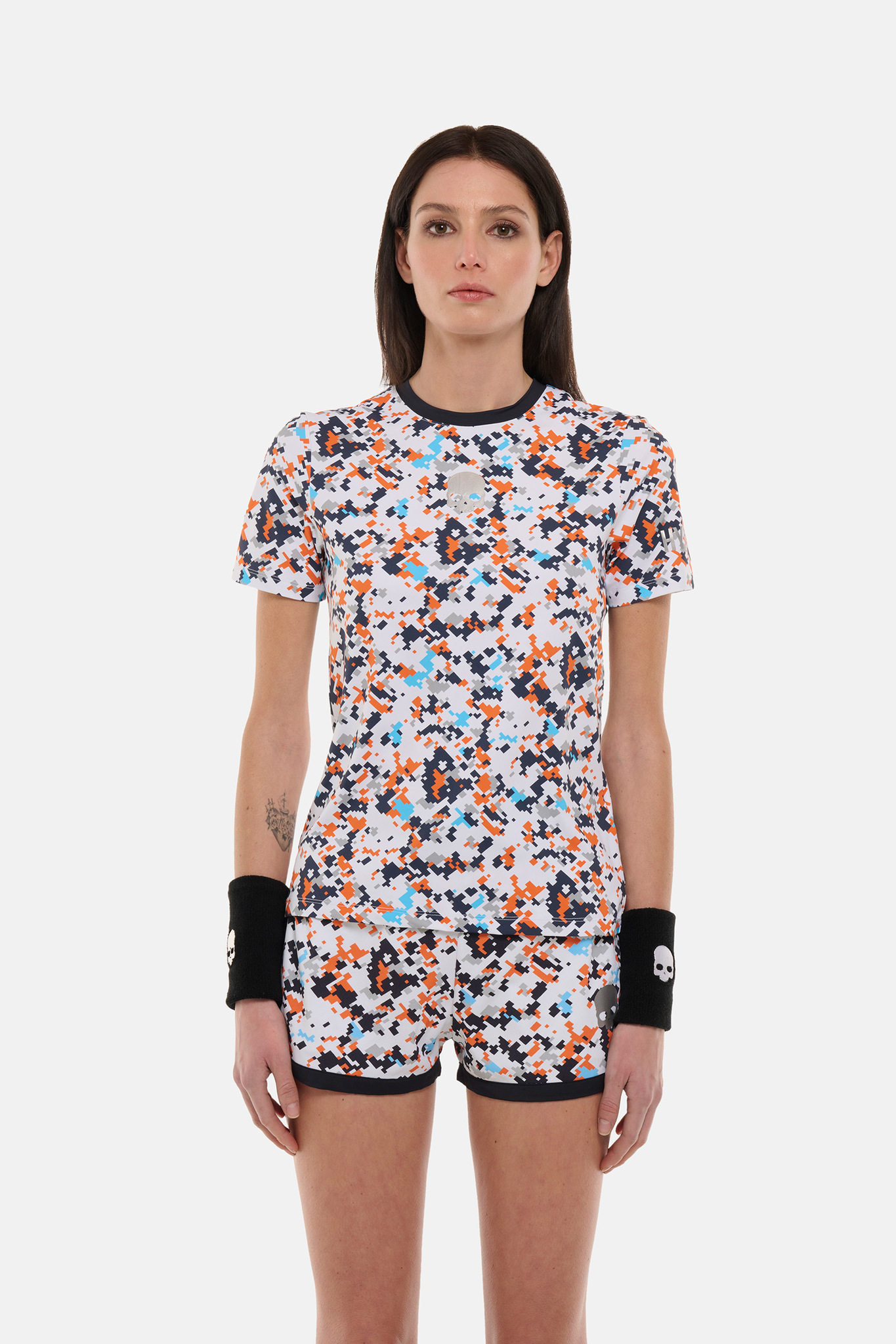 Женская футболка Hydrogen CAMO PIXEL TECH (TT1007), синий