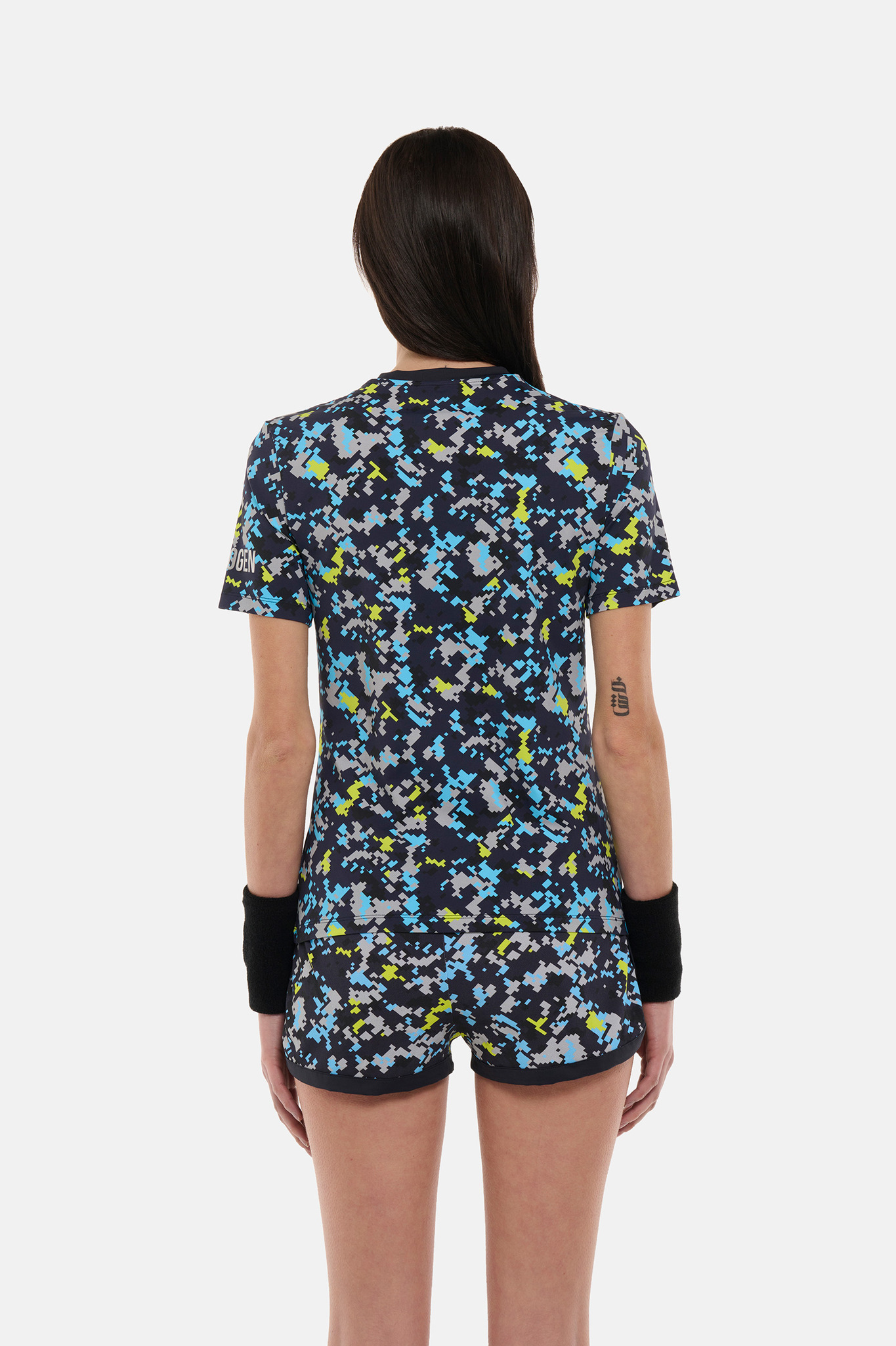 Женская футболка Hydrogen CAMO PIXEL TECH (TT1007), синий