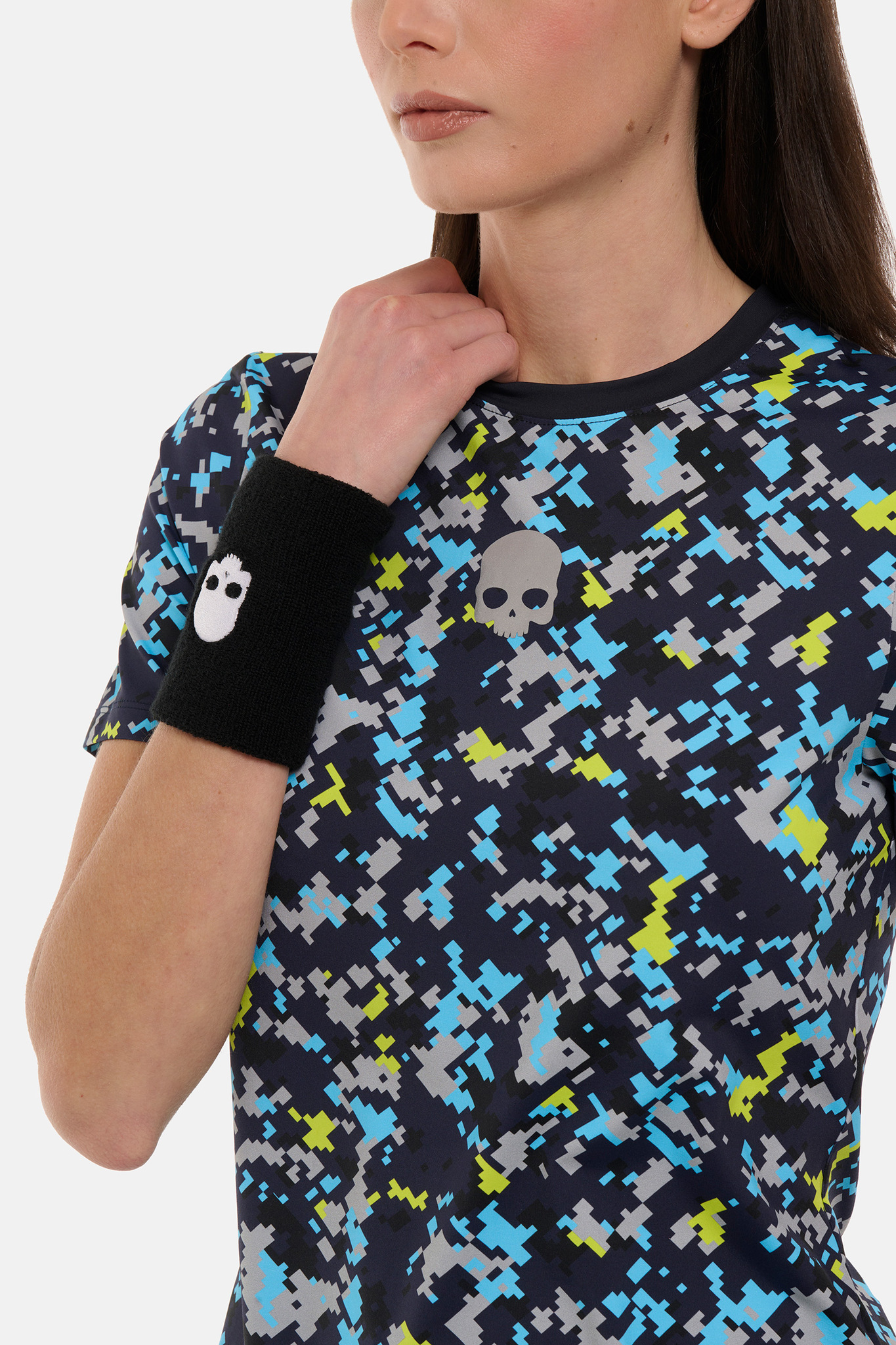 Женская футболка Hydrogen CAMO PIXEL TECH (TT1007), синий