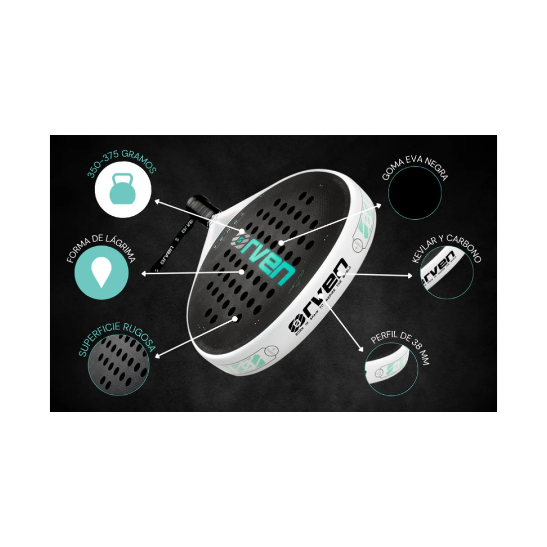 Ракетка для падела Orven Tonga