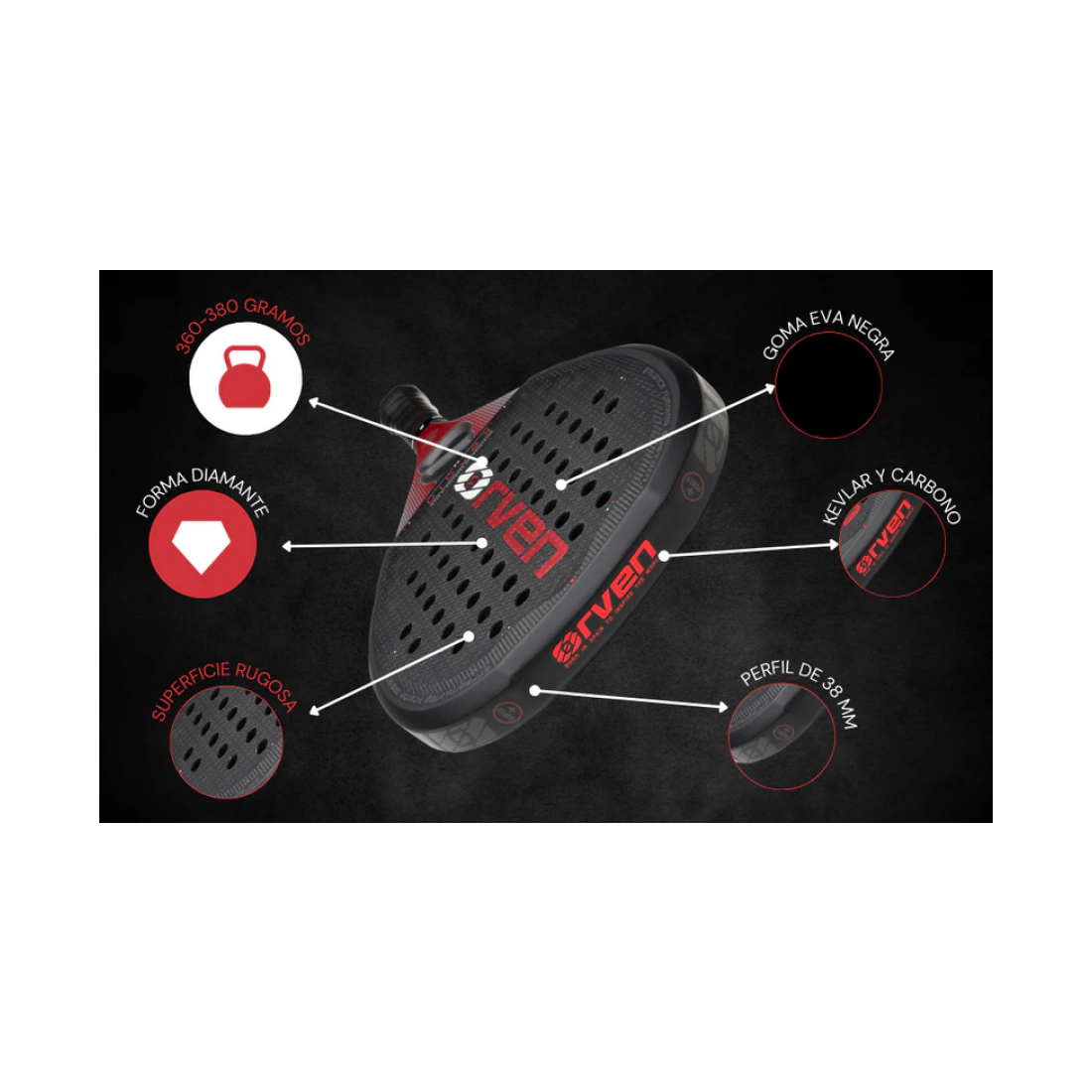 Ракетка для падела Orven Kerala