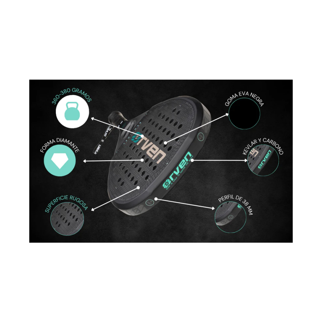 Ракетка для падела Orven Sentinel