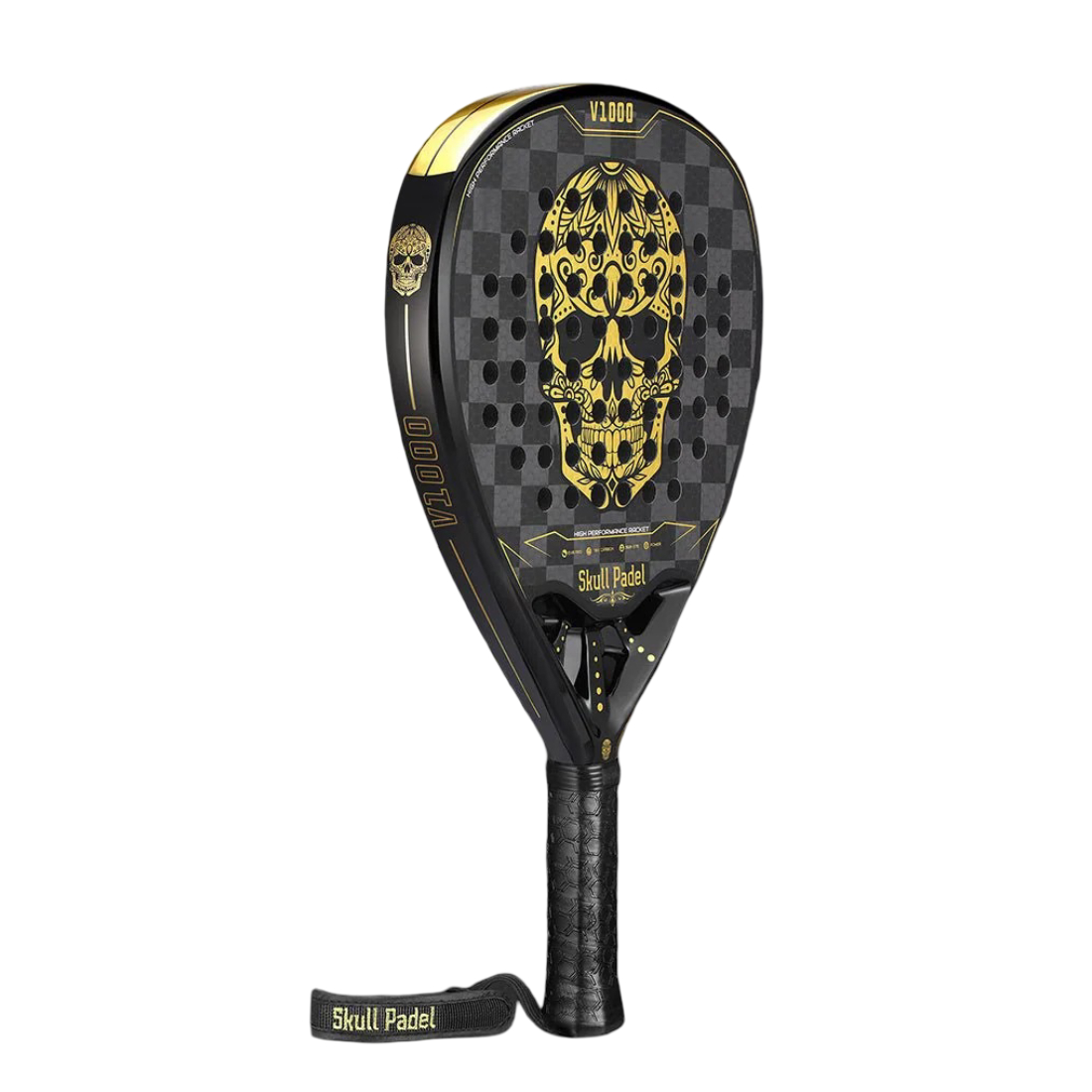 Ракетка для падела SkullPadel V1000 Black Gold Skull 18K