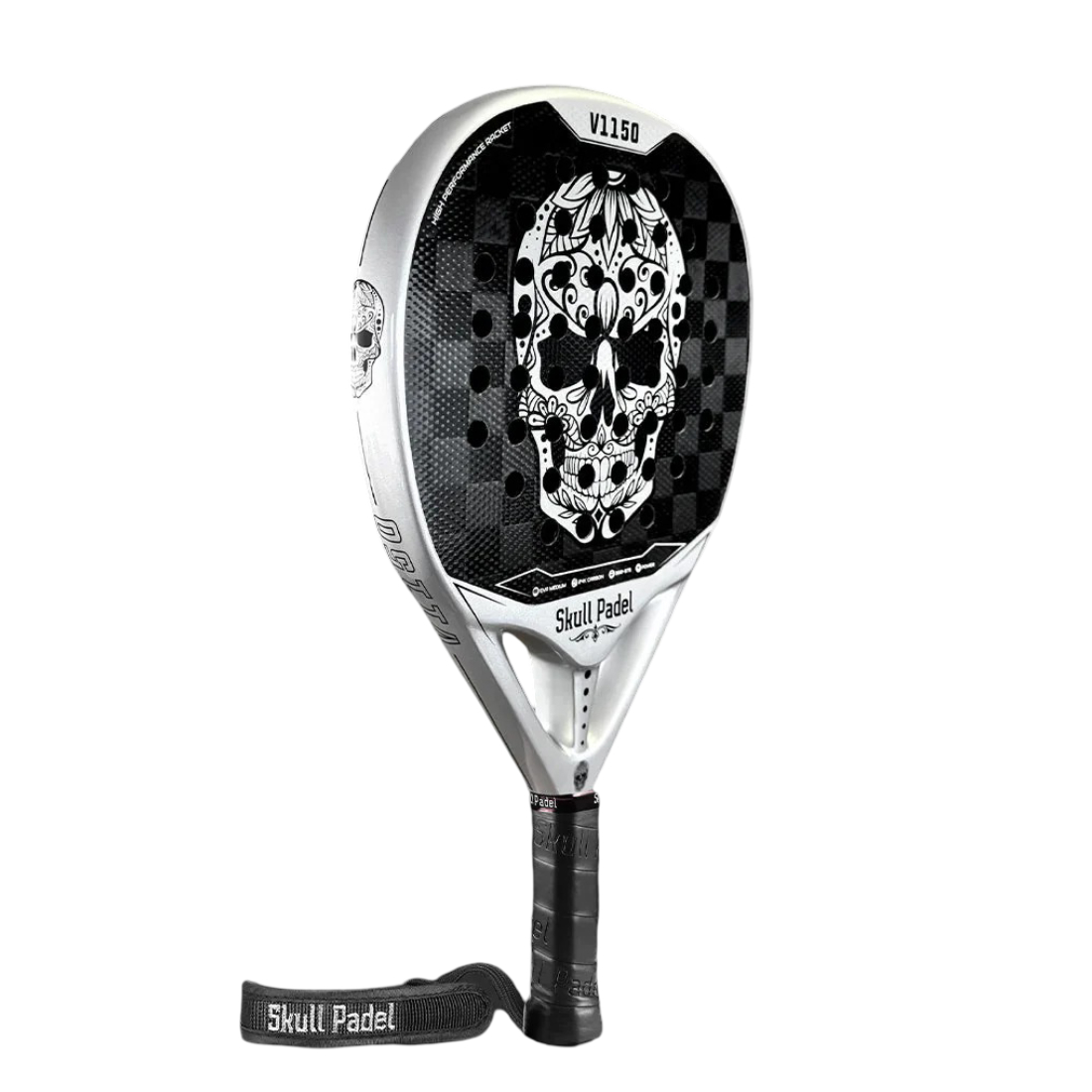 Ракетка для падела SkullPadel V1150 Silver 24K