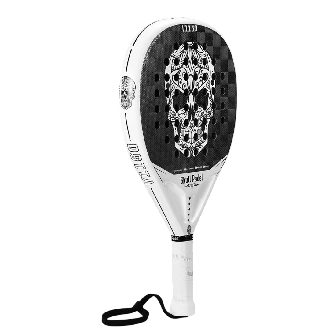 Ракетка для падела SkullPadel V1150 White Skull 24K