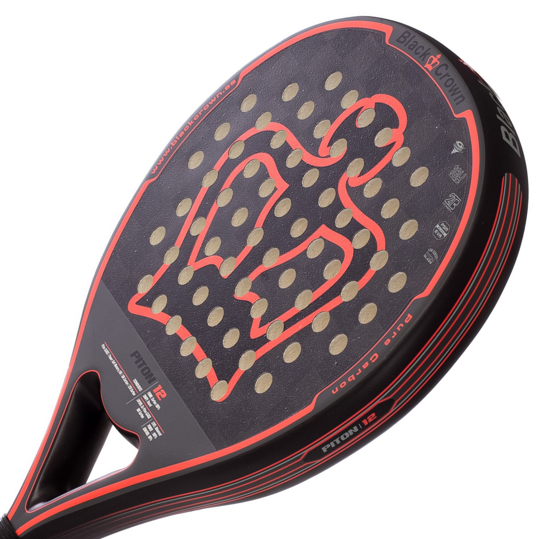 Ракетка для падела Black Crown Piton 12