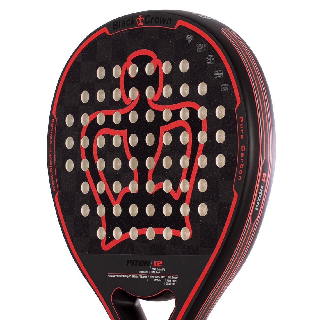 Ракетка для падела Black Crown Piton 12