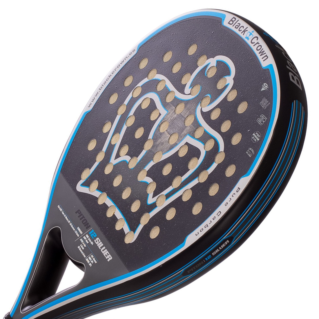 Ракетка для падела Black Crown Piton 12 Silver
