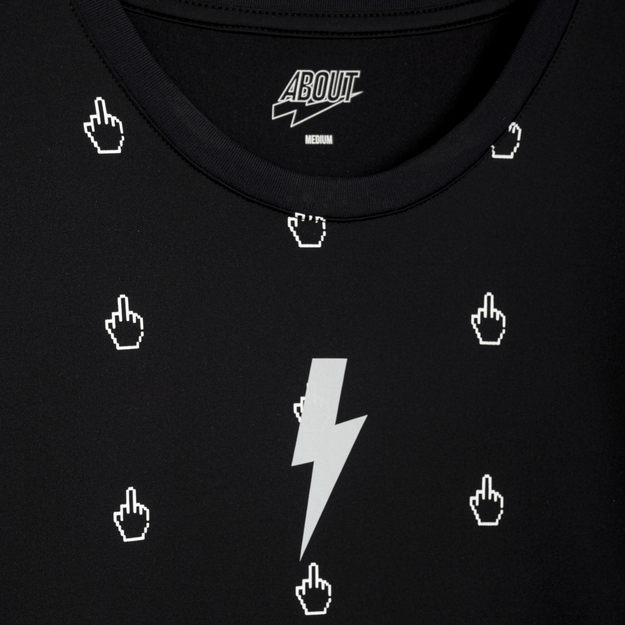 Футболка ABOUT TECH T-SHIRT SPECIAL - F**CK (ATTS05), черный