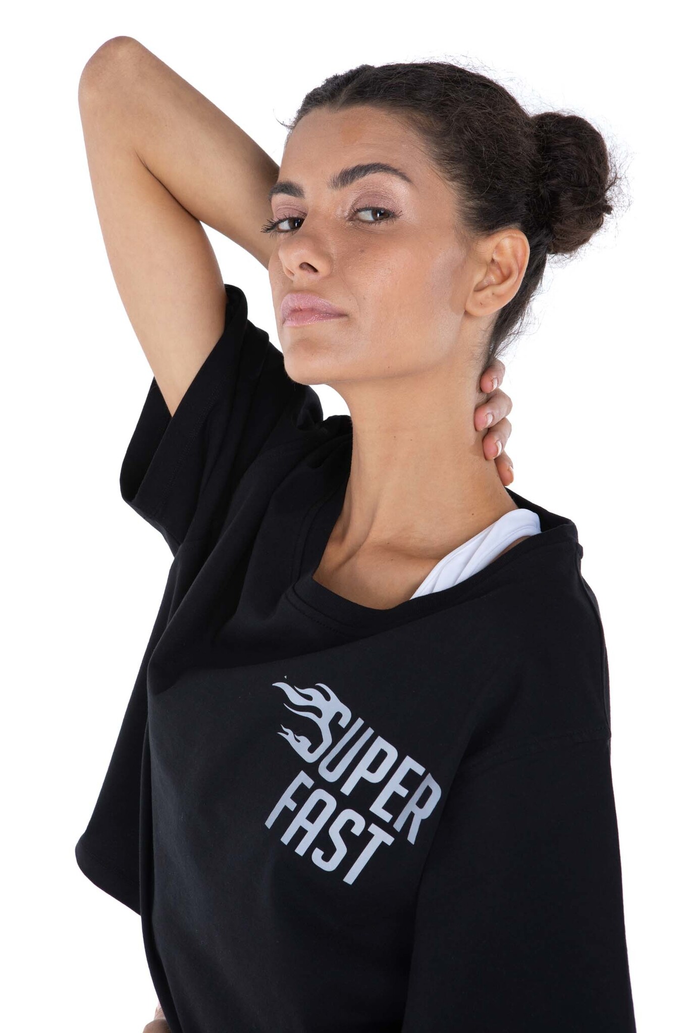 Женская футболка Hydrogen CROPPED SUPERFAST  (R01412-007)