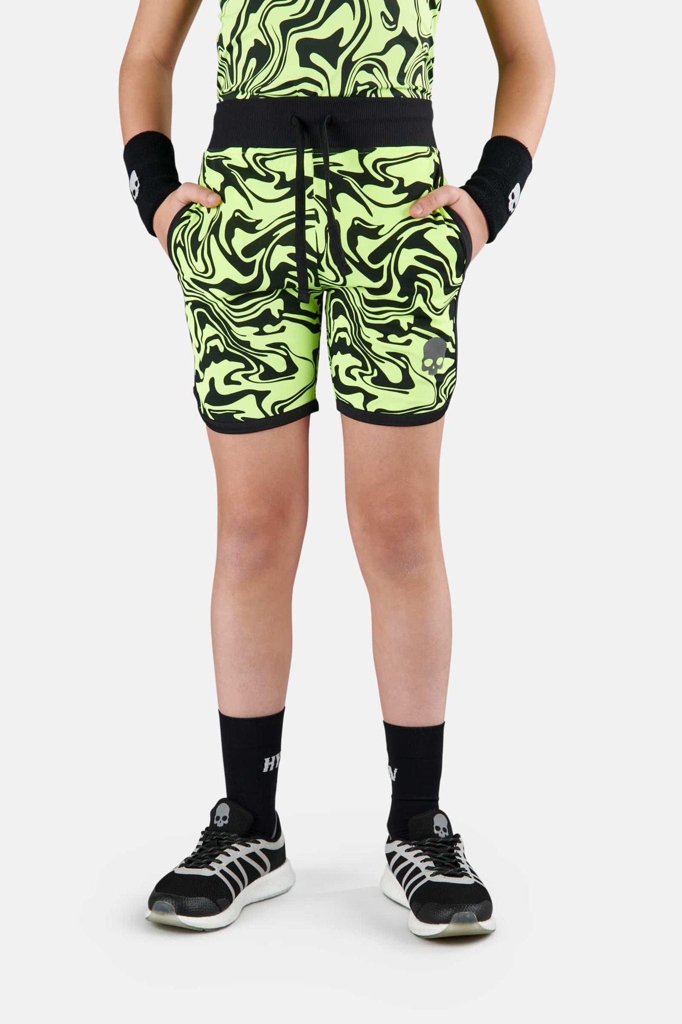 Детские шорты для тенниса HYDROGEN CHROME TECH  (TK0706-724), неоновый