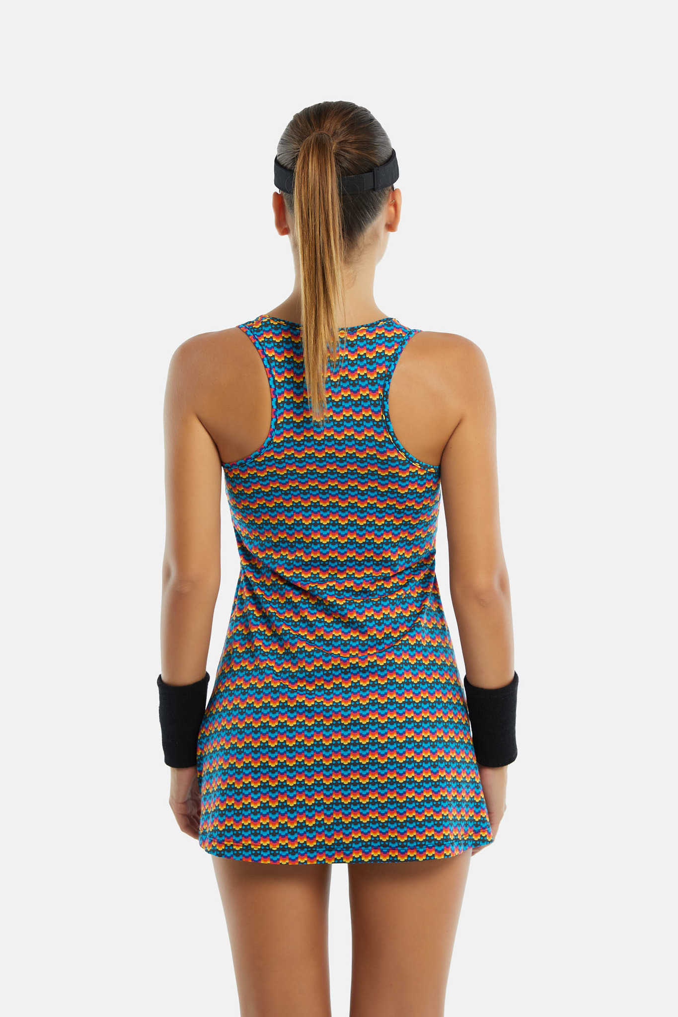 Теннисное платье Hydrogen RAINBOW SKULL TECH (T01831-L08)