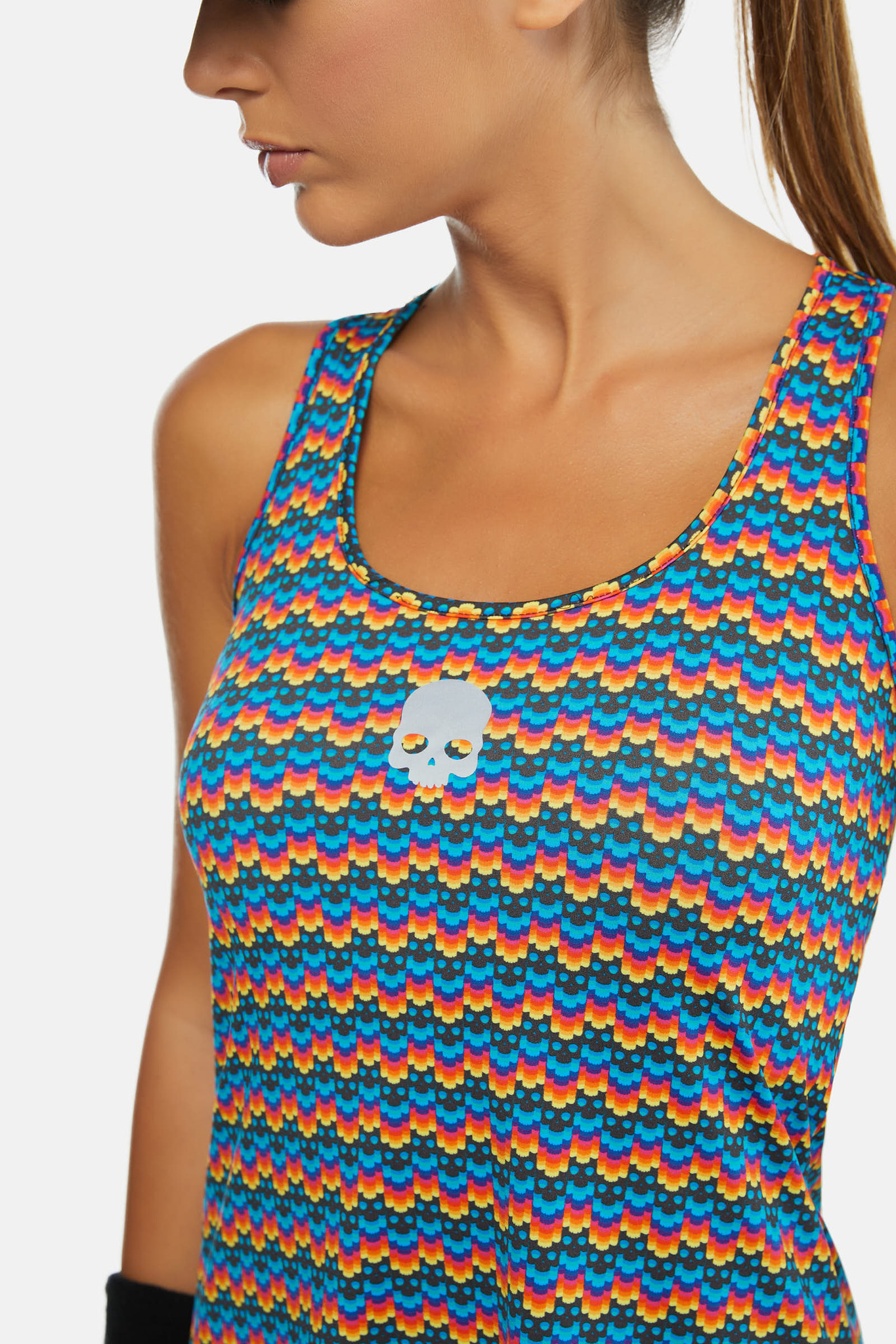 Теннисное платье Hydrogen RAINBOW SKULL TECH (T01831-L08)