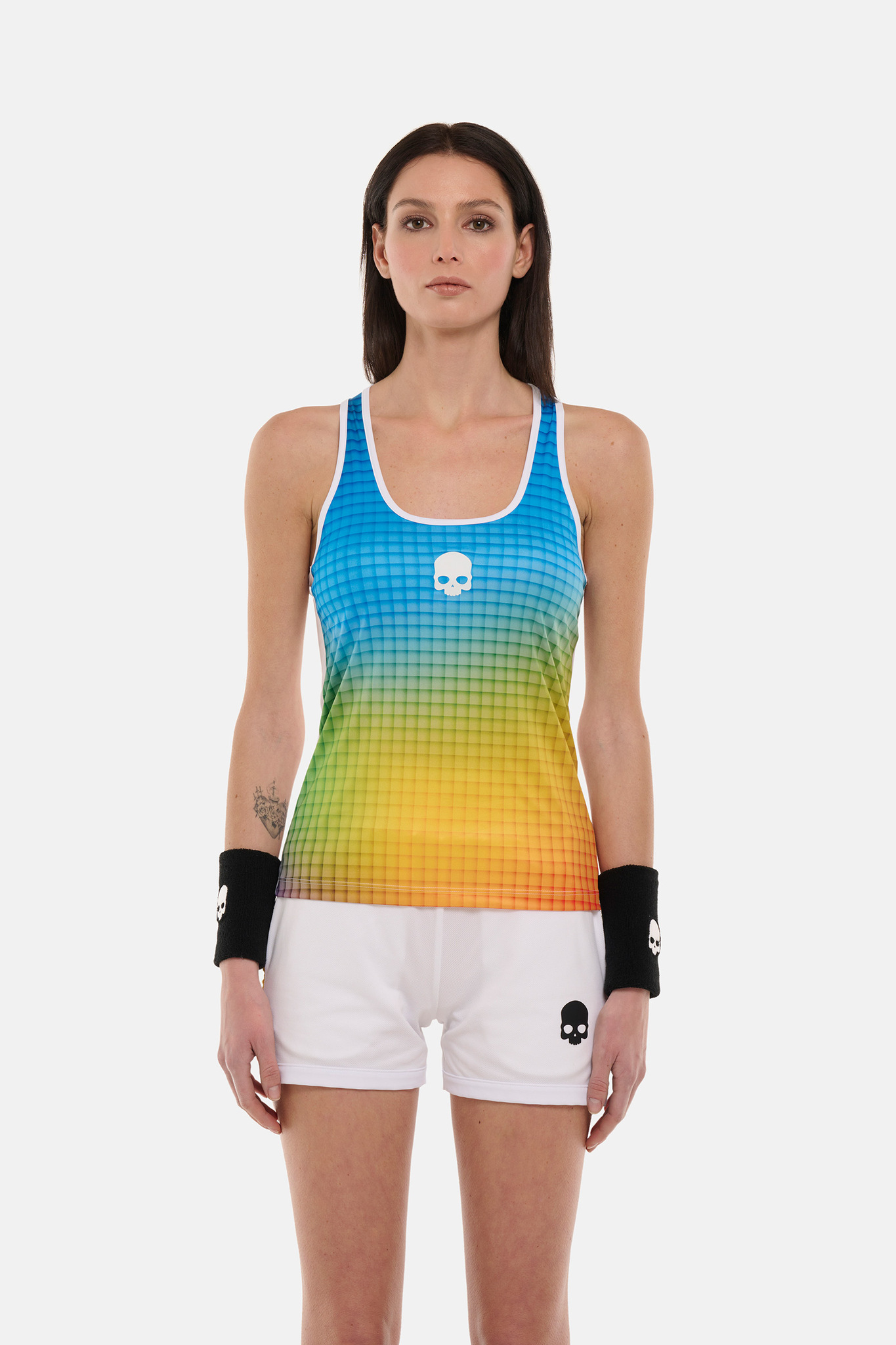 Женская майка Hydrogen SPECTRUM TECH TANK TOP PADEL (DK1002), белый