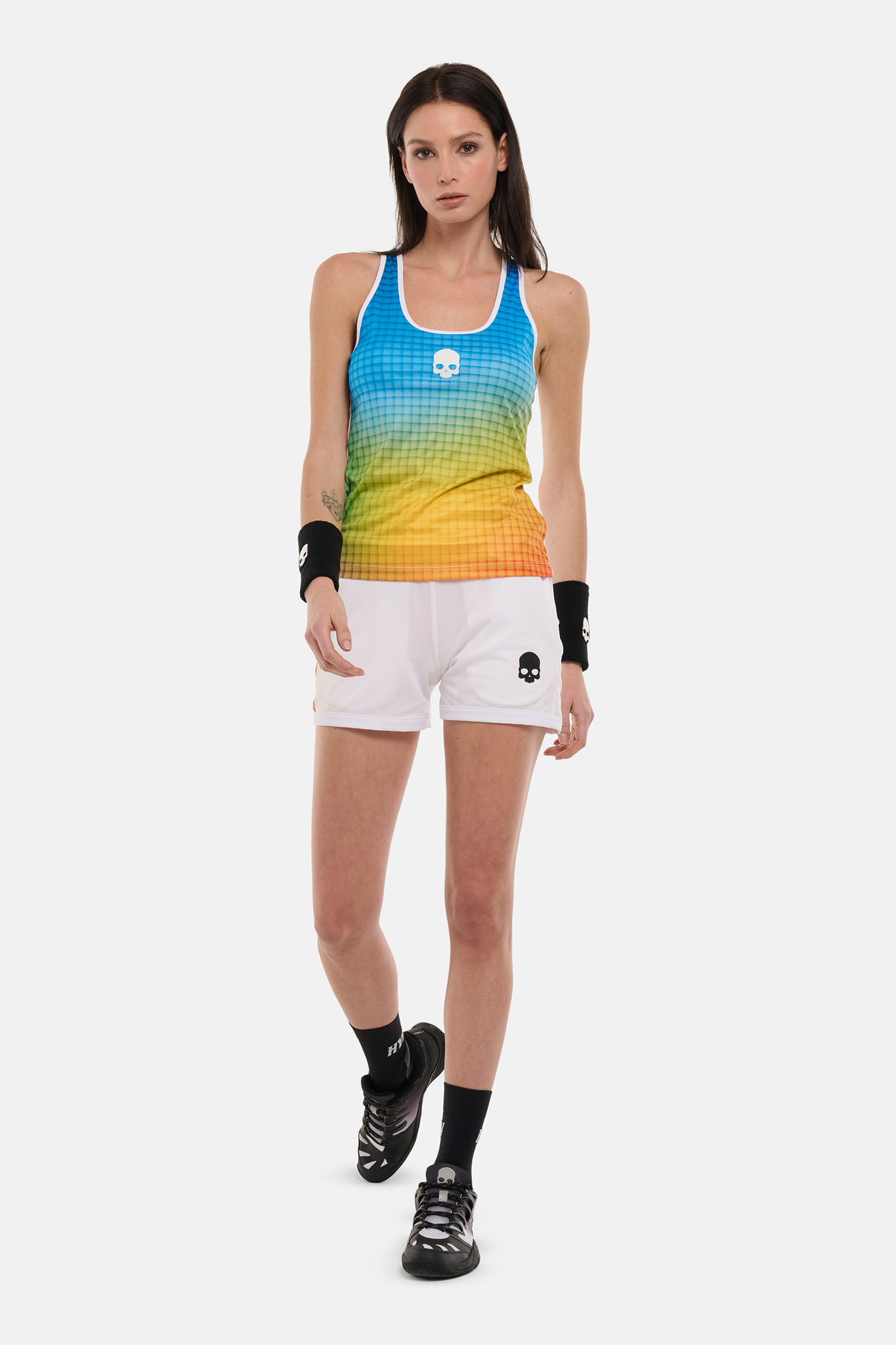 Женская майка Hydrogen SPECTRUM TECH TANK TOP PADEL (DK1002), белый