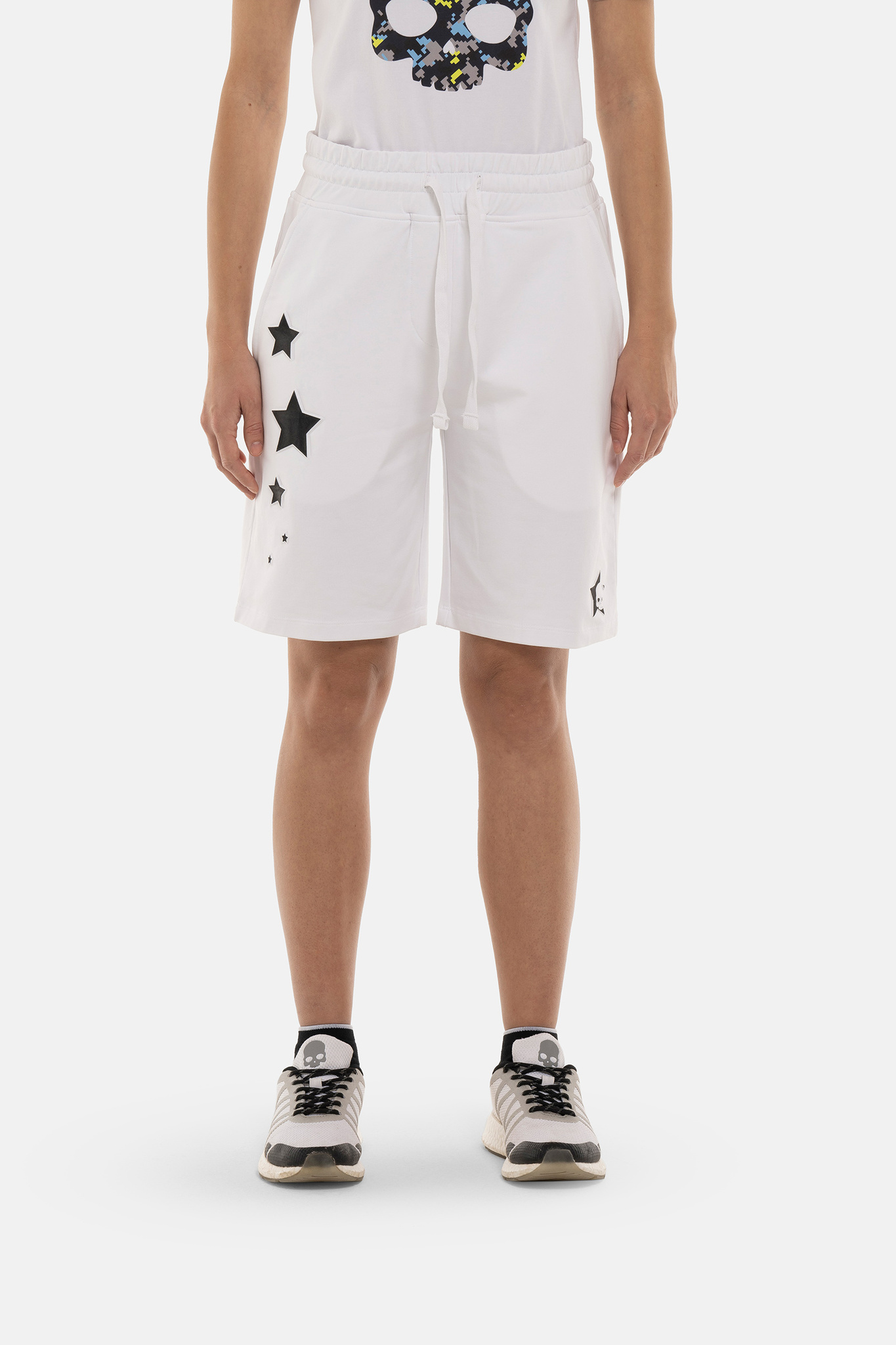 Женские шорты Hydrogen STARS SHORTS (DS1006), белый