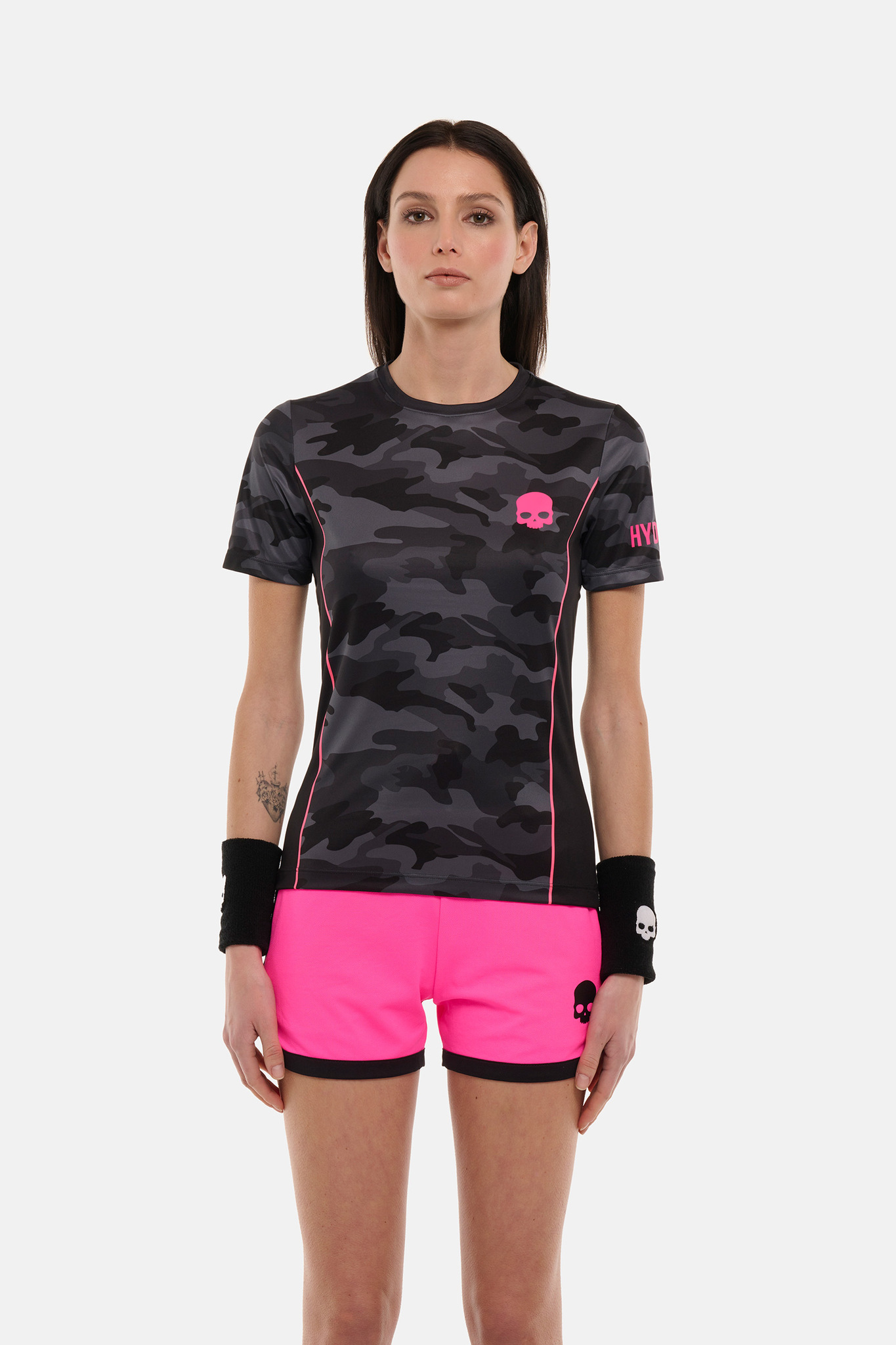 Женская футболка Hydrogen CAMO TECH T-SHIRT (DT1007), черный