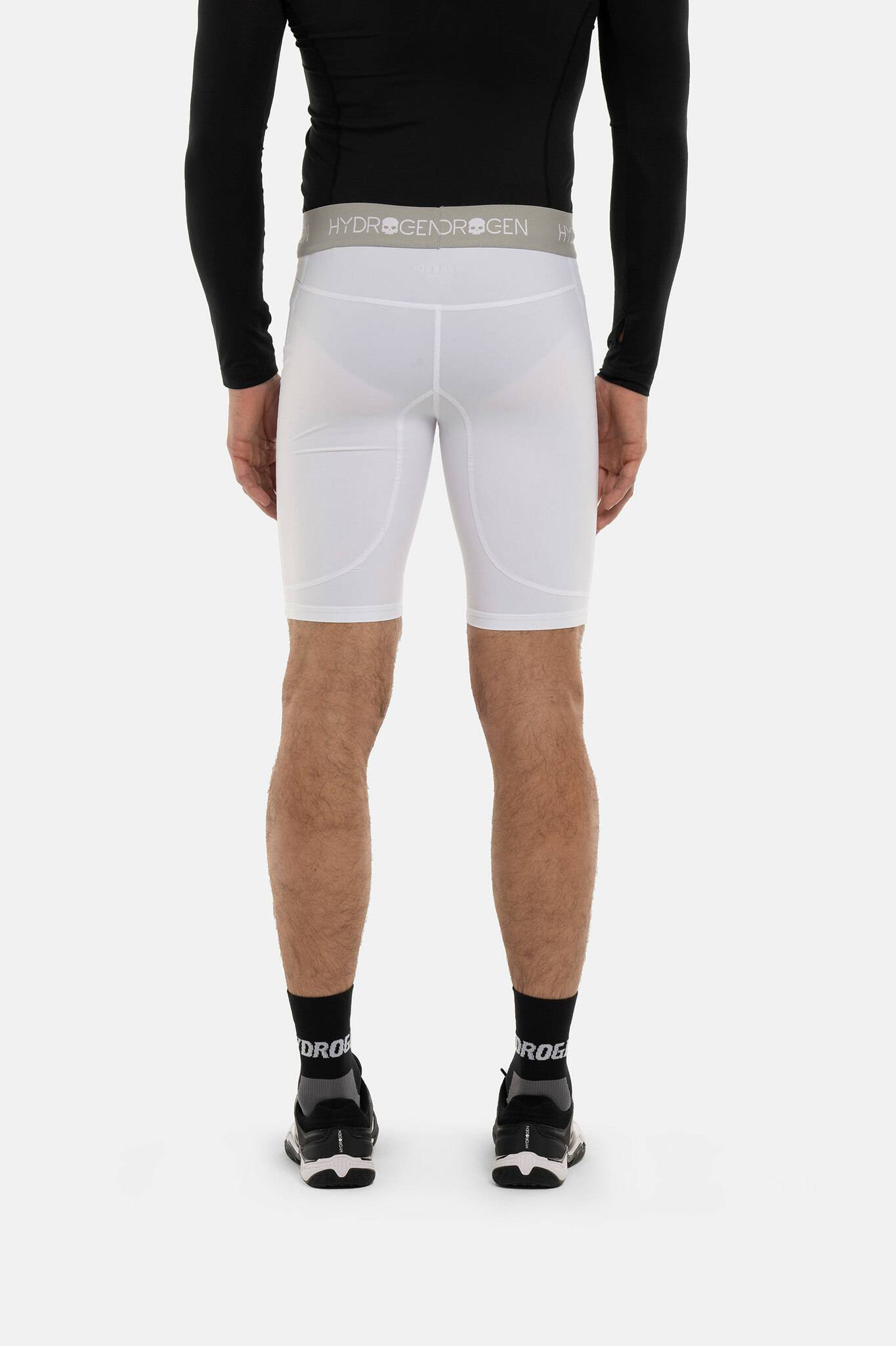 Компрессионные  шорты HYDROGEN ESSENTIAL SECOND SKIN (ES0001), белый