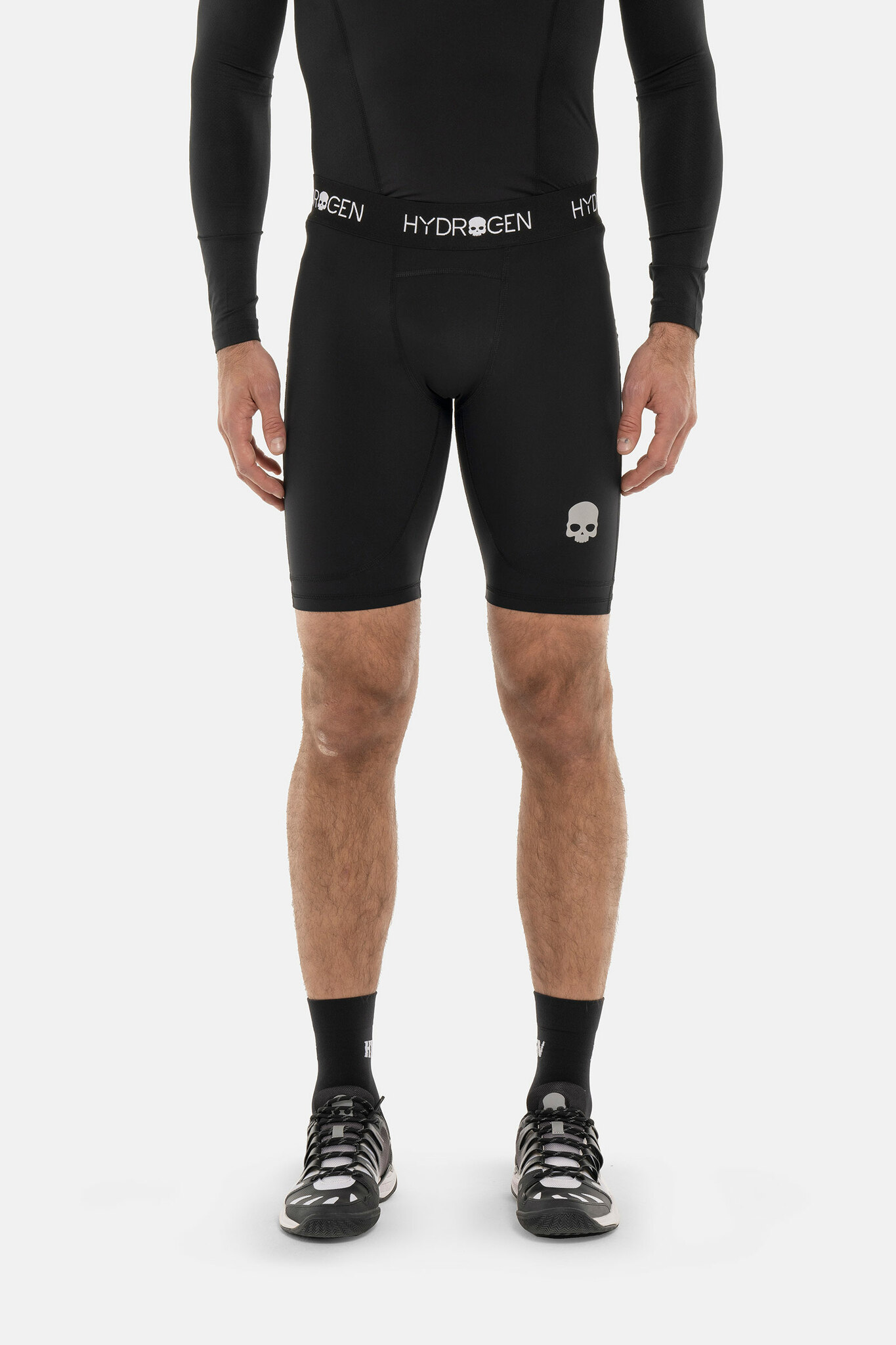 Компрессионные  шорты HYDROGEN ESSENTIAL SECOND SKIN (ES0001), белый