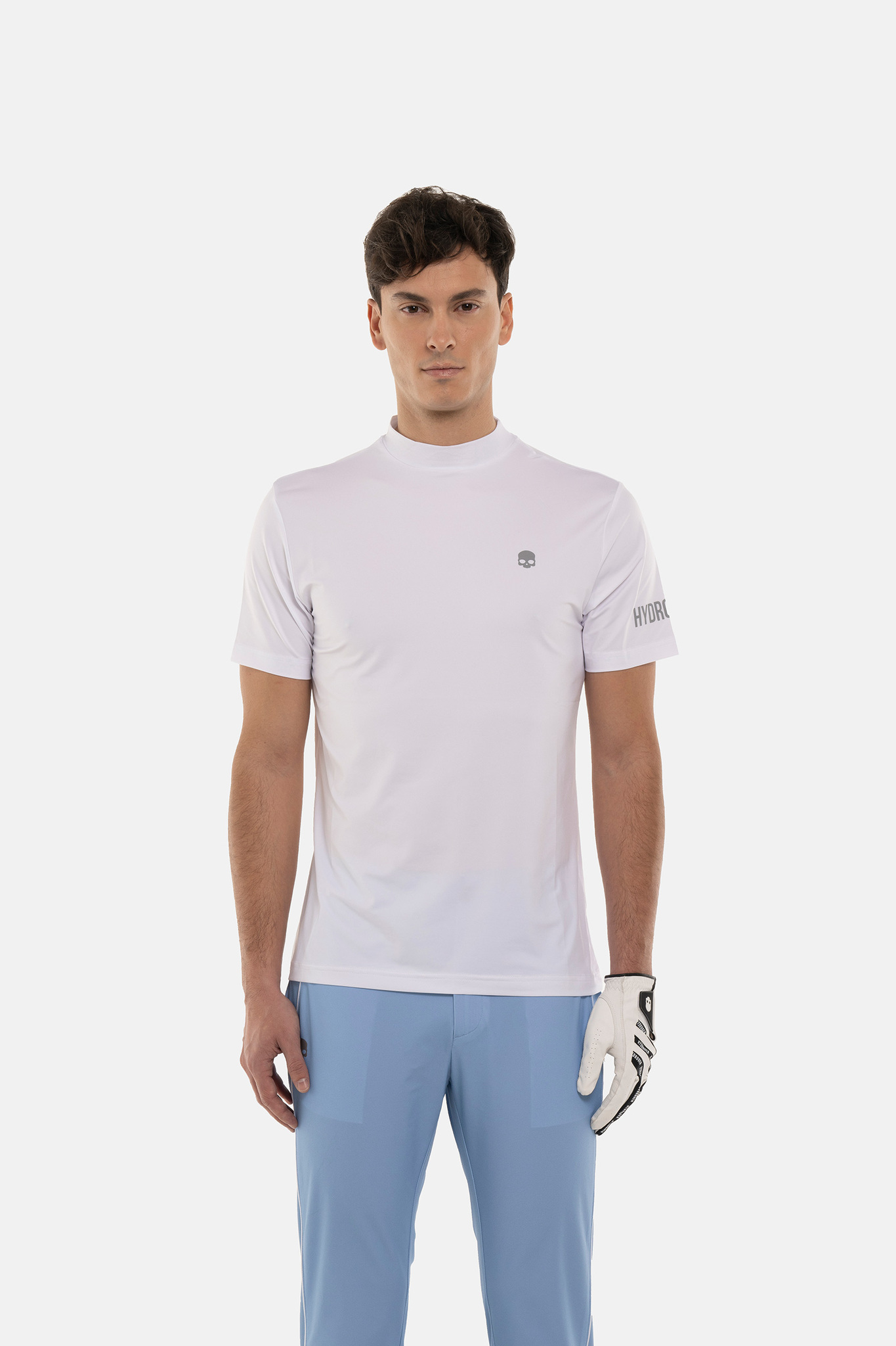 Мужское поло  HYDROGEN GOLF ROLL NECK (G00404), белый