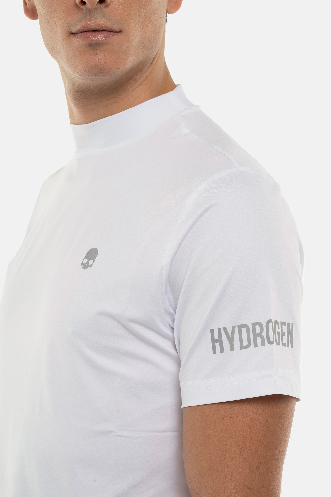 Мужское поло  HYDROGEN GOLF ROLL NECK (G00404), белый