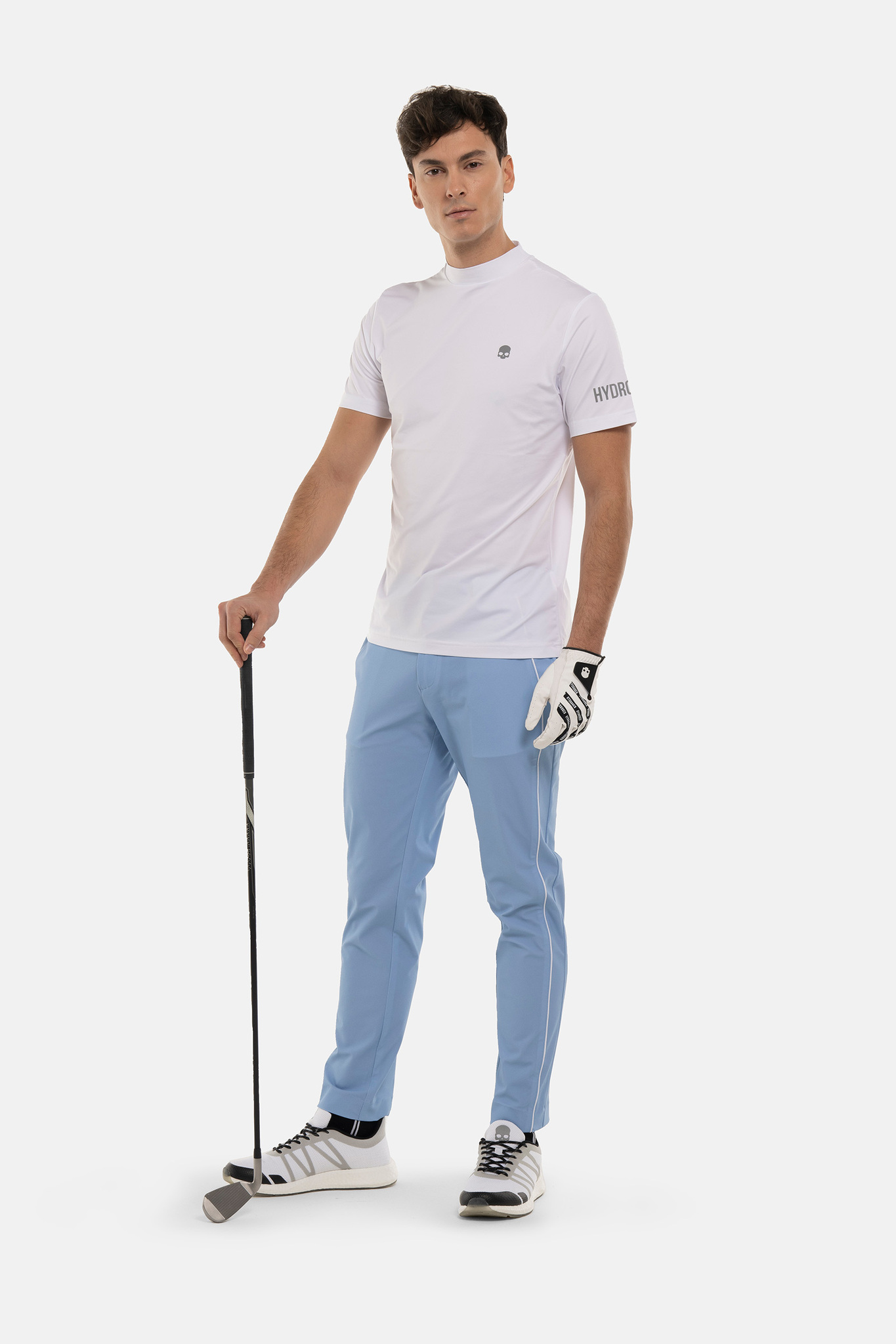 Мужское поло  HYDROGEN GOLF ROLL NECK (G00404), белый