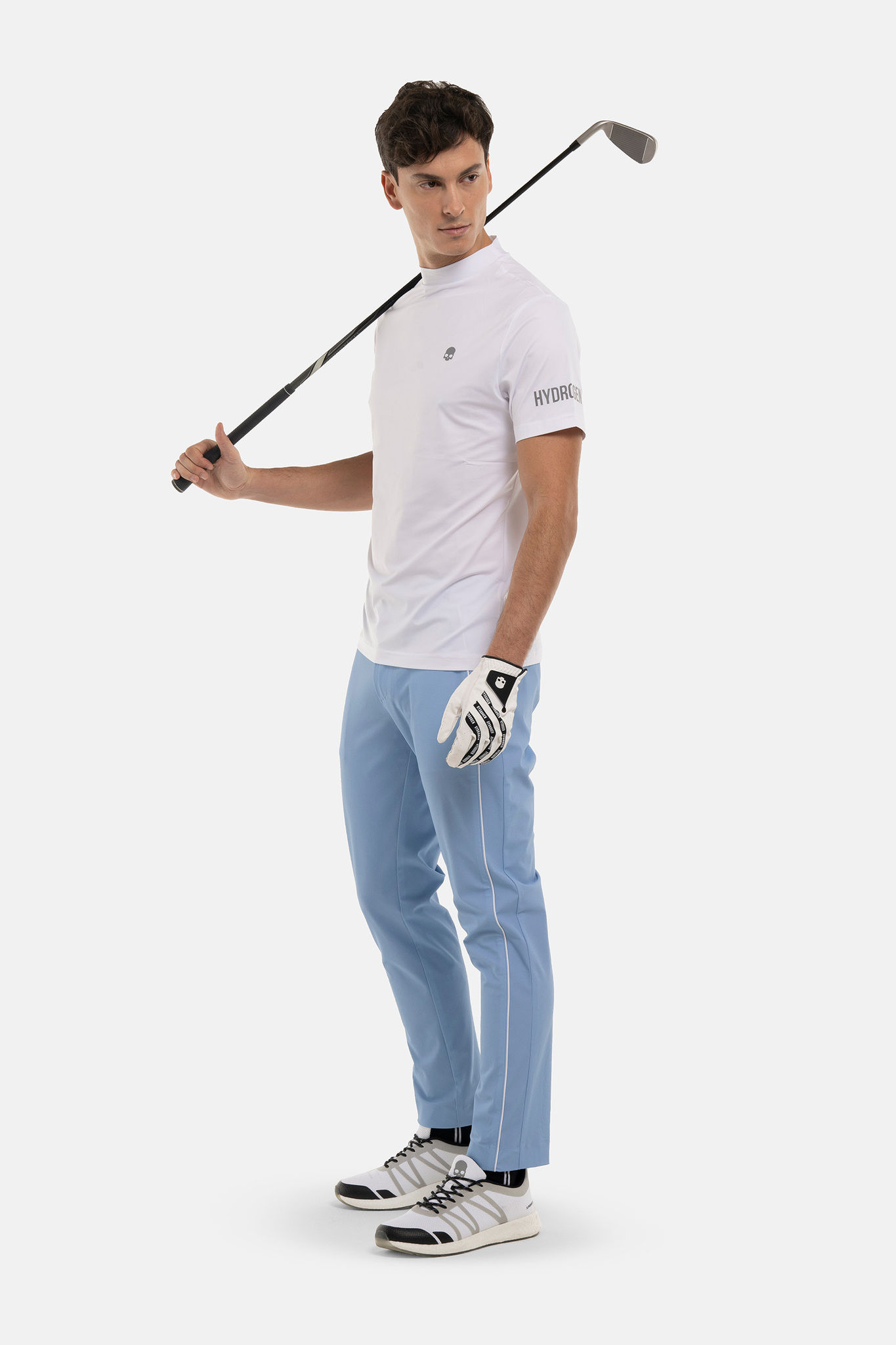 Мужское поло  HYDROGEN GOLF ROLL NECK (G00404), белый