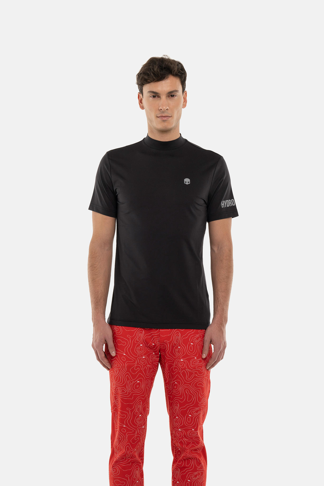 Мужское поло  HYDROGEN GOLF ROLL NECK (G00404), белый